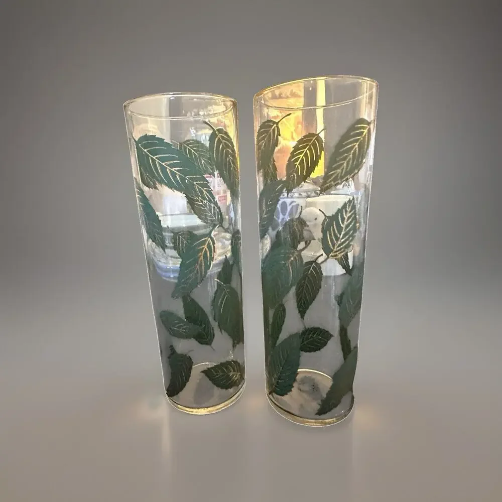 Vintage MCM Set of 2 Corning Beverage Ware 